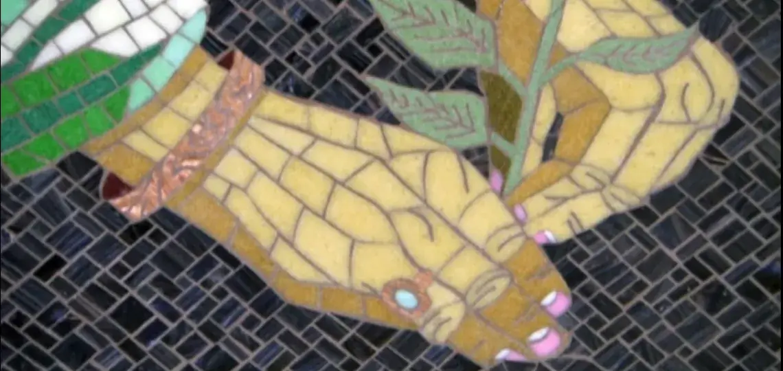 Mosaic Hands from Olivia Gude Video in Mixtape