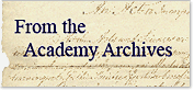 View featured articles from the Academy Archives.