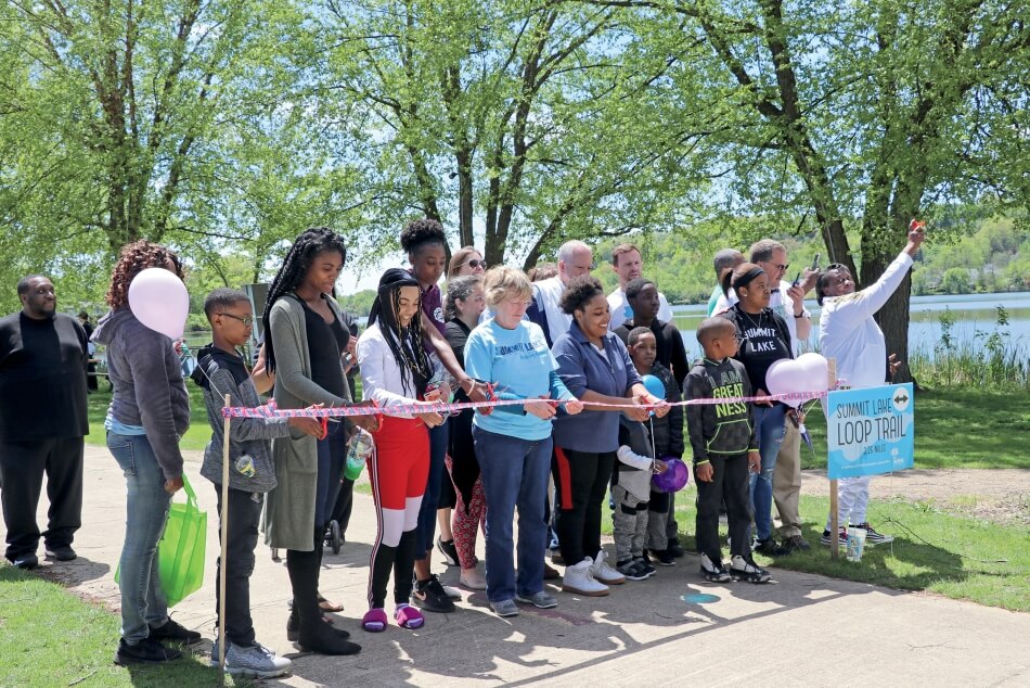 Civic infrastructure, like the Summit Lake Loop Trail in Akron, OH, builds connections between neighborhoods and residents and creates more resilient communities.