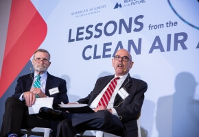 Former Representatives Phil Sharp and Henry Waxman discuss climate and energy policy