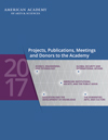 Projects, Publications, Meetings, and Donors to the Academy - 2017