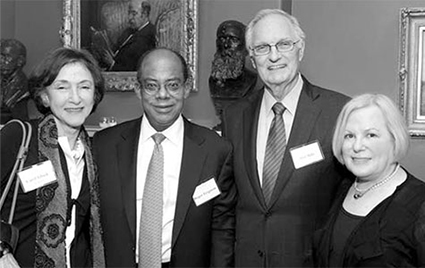 Carol Gluck, Roger W. Ferguson, Jr., Alan Alda, and Leslie C. Berlowitz