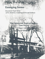 Research Paper Cover: The Palestinian Right of Return: Two Views