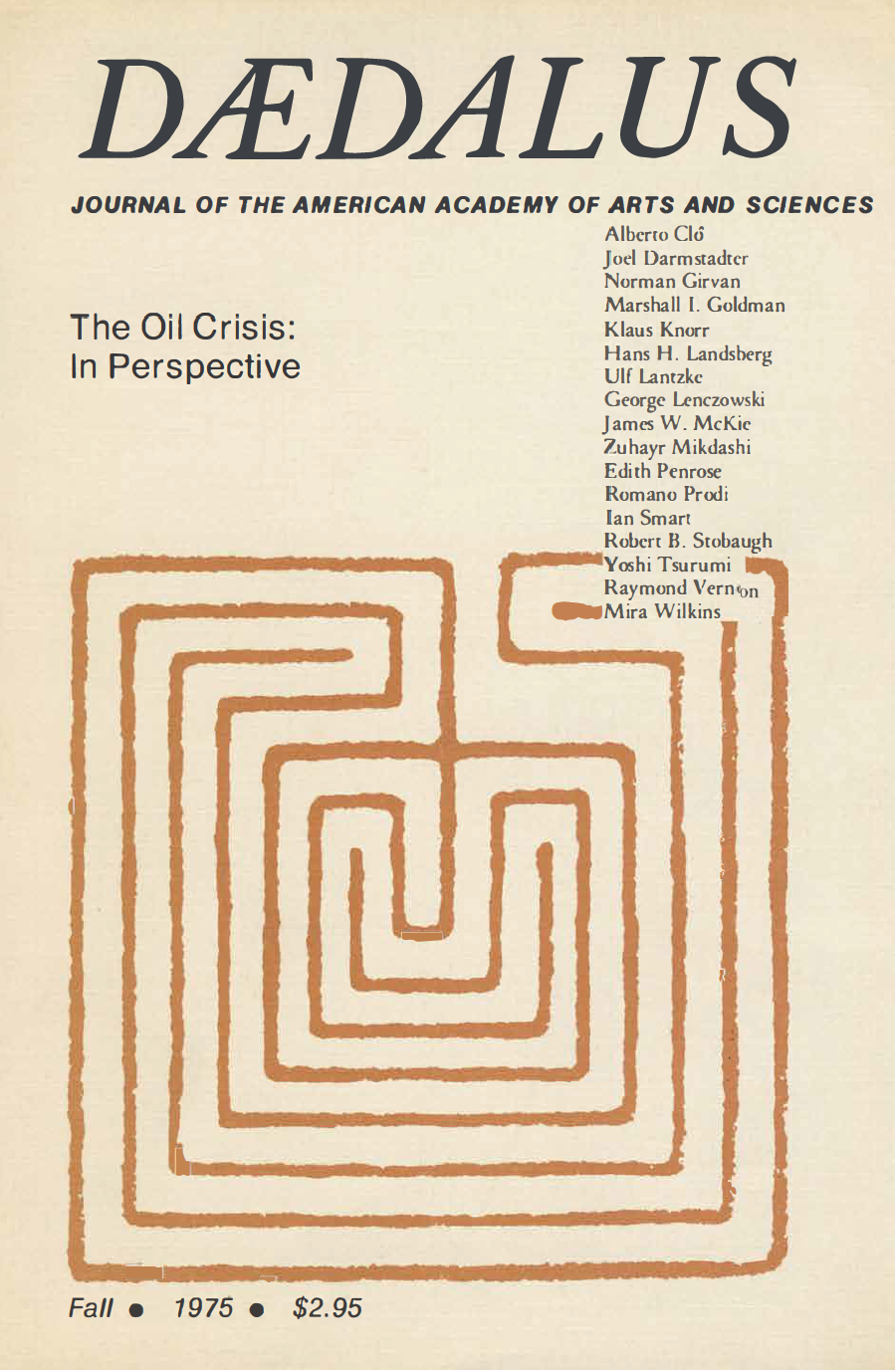 The Oil Crisis: In Perspective | American Academy of Arts