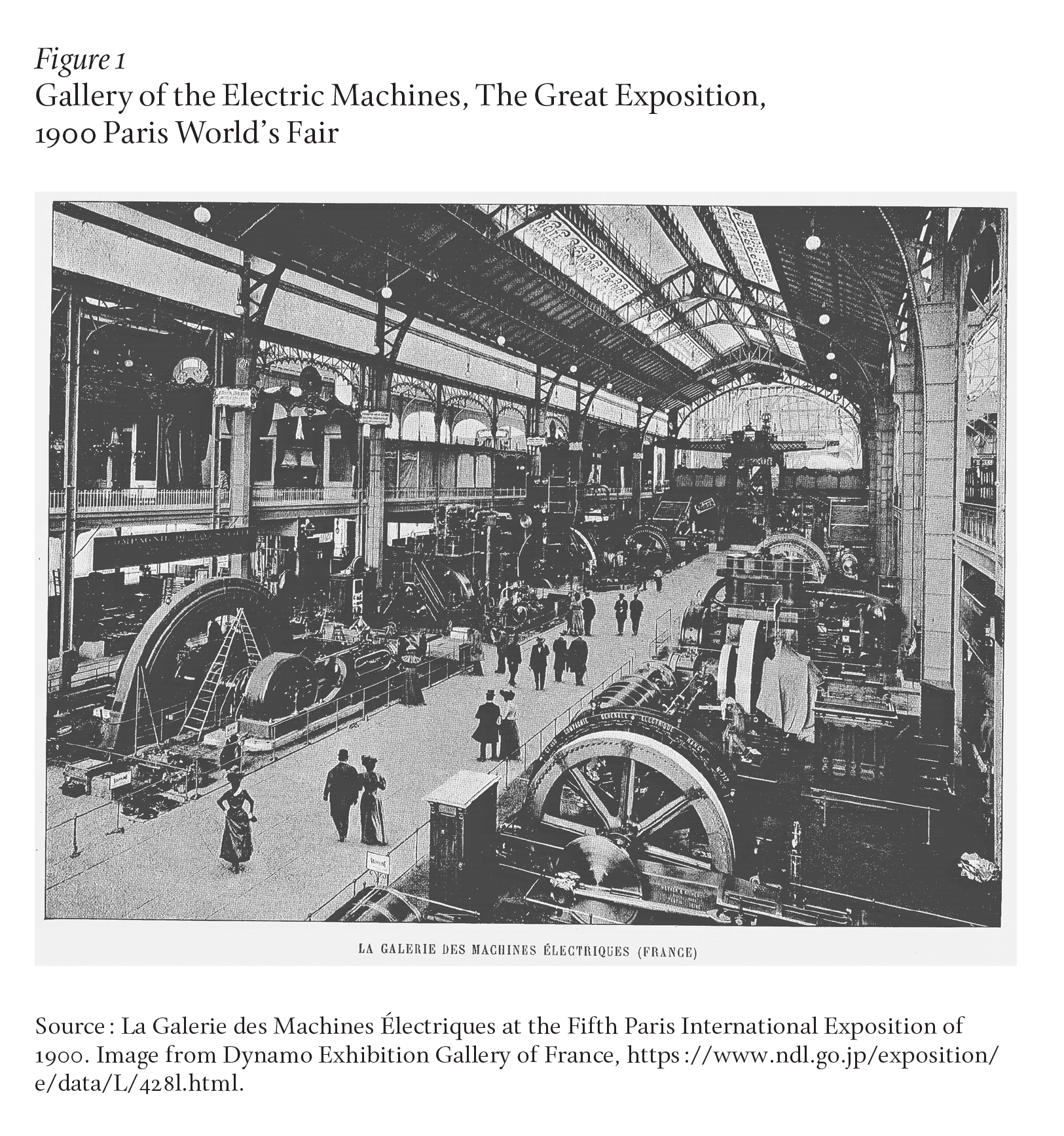 Gallery of the Electric Machines, The Great Exposition, 1900 Paris World’s Fair