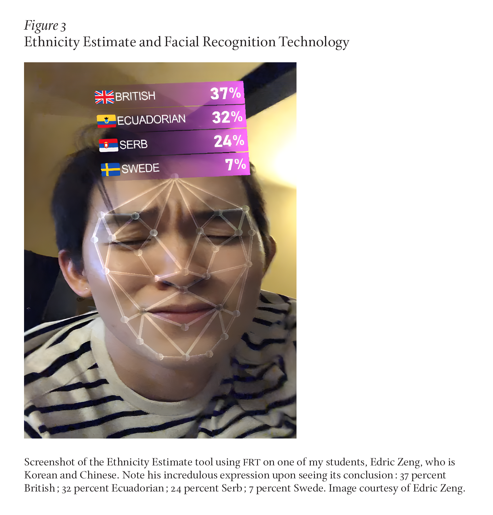 Ethnicity Estimate and Facial Recognition Technology