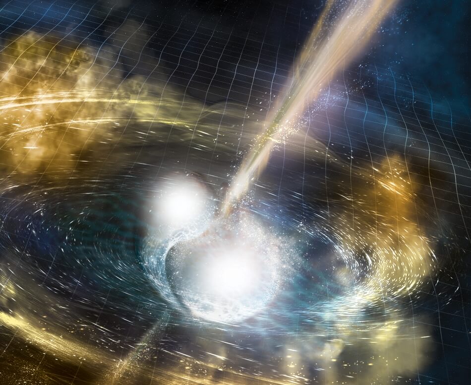 Gravitational Waves Erupt from Two Colliding Neutron Stars Gravitational Waves Erupt from Two Colliding Neutron Stars