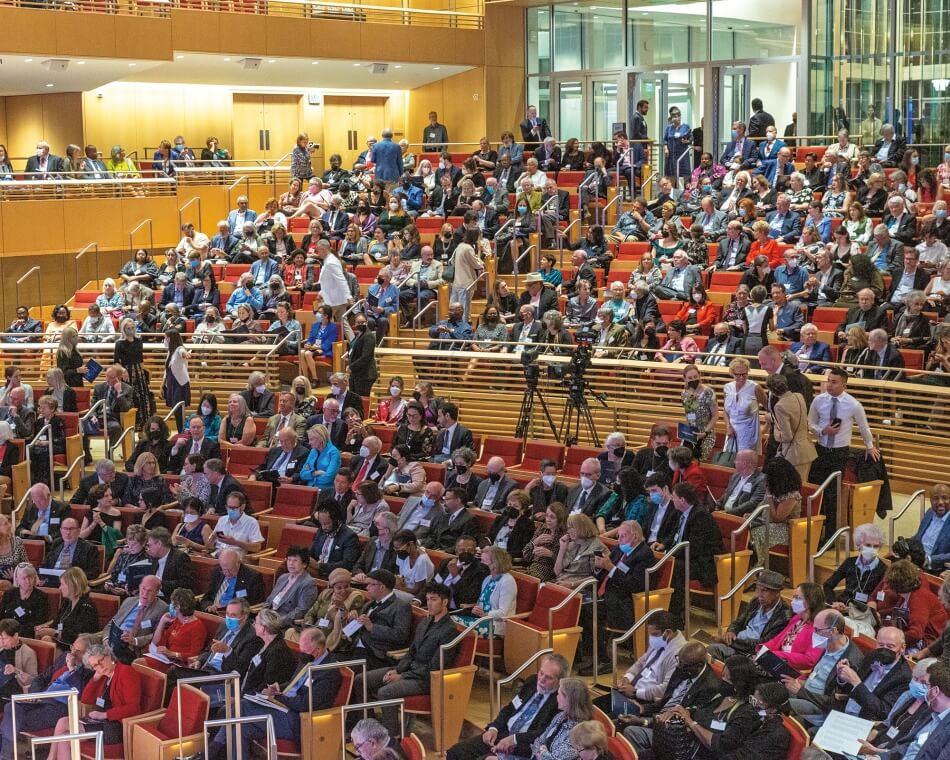 Crowd at the Rubenstein Lecture. 