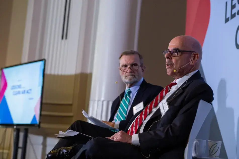 48081731857_68bd9690a0_9921.jpg Former U.S. Congressmen Phil Sharp and Henry Waxman