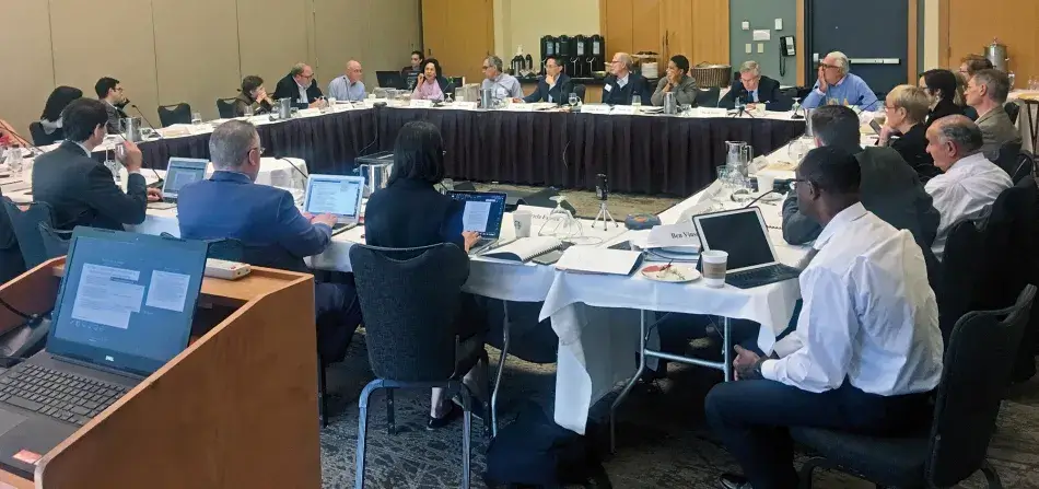 IMG_0294.jpg Commission members and Academy President David Oxtoby at the Commission’s September 16, 2019, meeting.