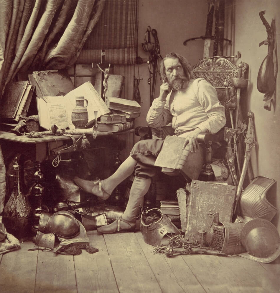 Don Quixote in His Study (1857)