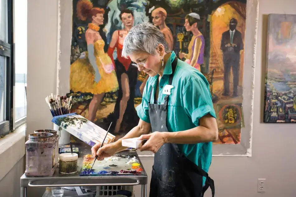 Courtesy of Torpedo Factory Art Center Torpedo Factory Christine Cardellino Painting