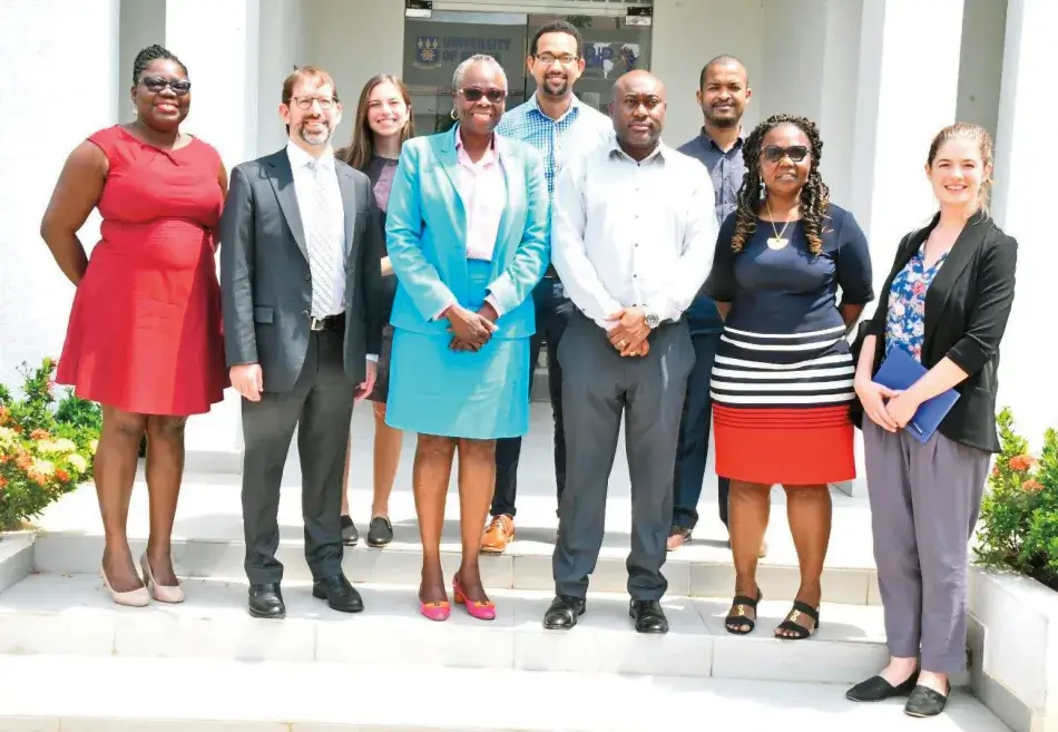 WACCBIP.jpg Emerging Science Partners Working Group Cochair Olufunmilayo Olopade (center) and project staff visited the West African Centre for Cell Biology of Infectious Pathogens (WACCBIP), located at the University of Ghana, to discuss the challenges and opportunities of partnerships between WACCBIP researchers and U.S. scientific collaborators.