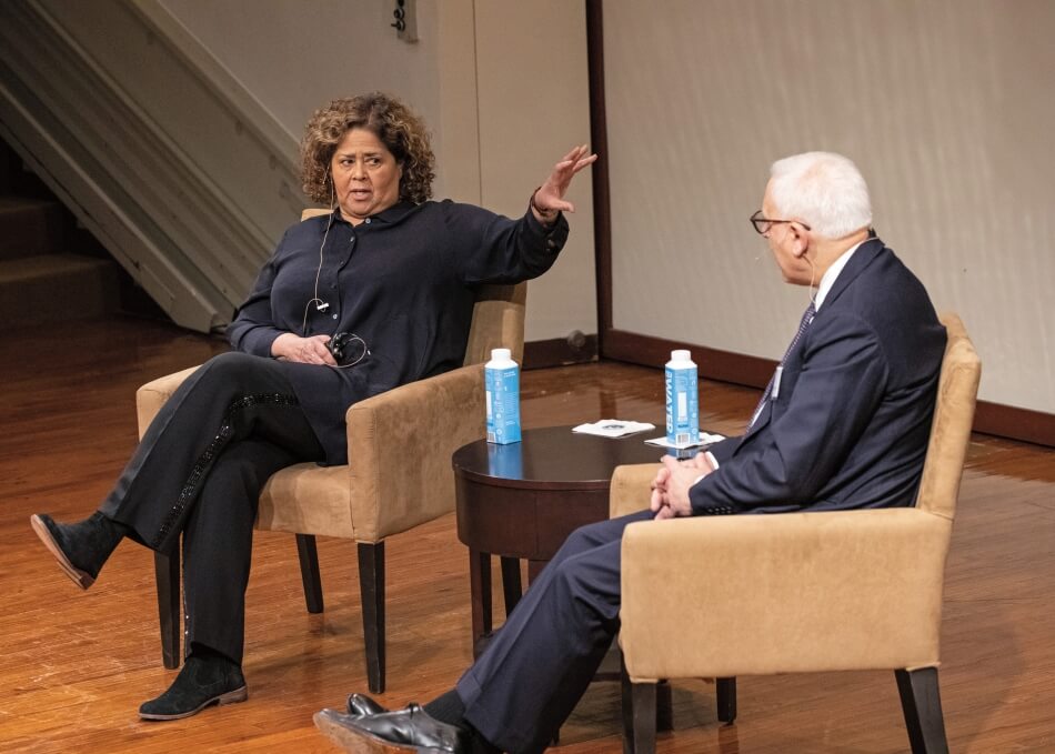 Martha Stewart Photography Anna Deavere Smith and David Rubenstein
