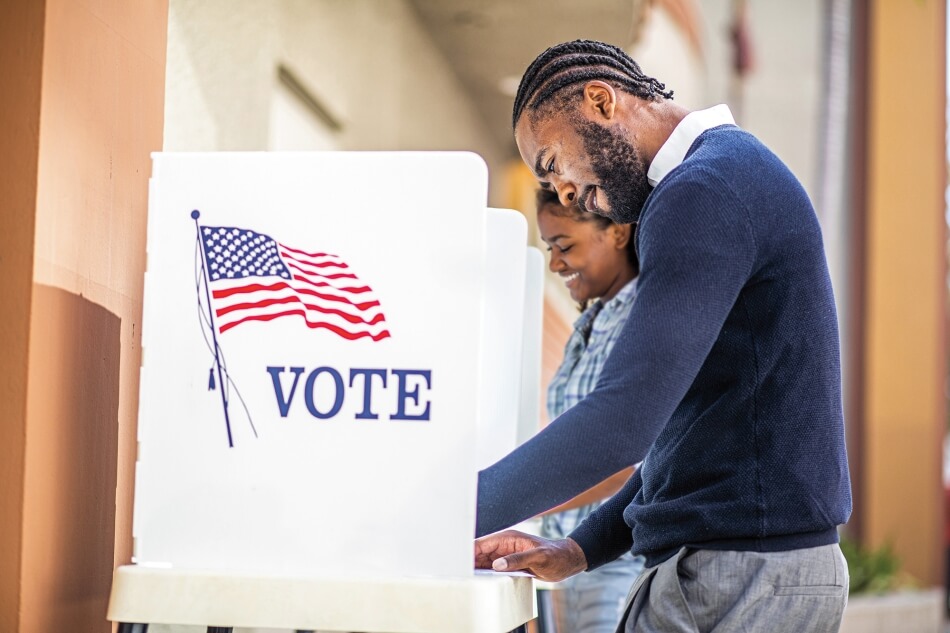 people voting