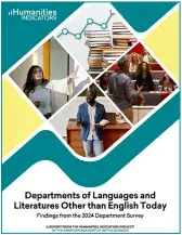 Report cover for Departments of Languages and Literatures Other than English Today