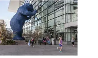 Denver Convention Center Image with Large Blue Bear 