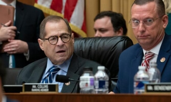 House Judiciary Committee Chairman Jerrold Nadler, D-N.Y., and Rep. Doug Collins, R-Georgia, right, the ranking member, listen to debate on amendments as the panel approved procedures for upcoming impeachment investigation hearings on President Donald Trump, on Capitol Hill in Washington, Thursday, Sept. 12, 2019.