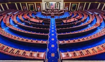 Interior of the U S House of Representatives