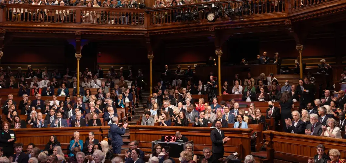 Academy Induction Ceremony in Mem Hall 2024