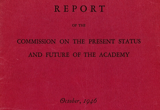 Report of the Commission on the Future of the Academy, 1946 (cover)