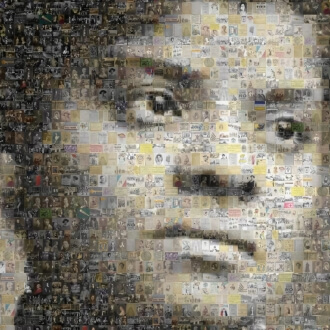 Ida B. Wells mosaic portrait