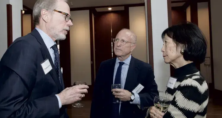 Stephen Heintz, James Cuno, and Pauline Yu