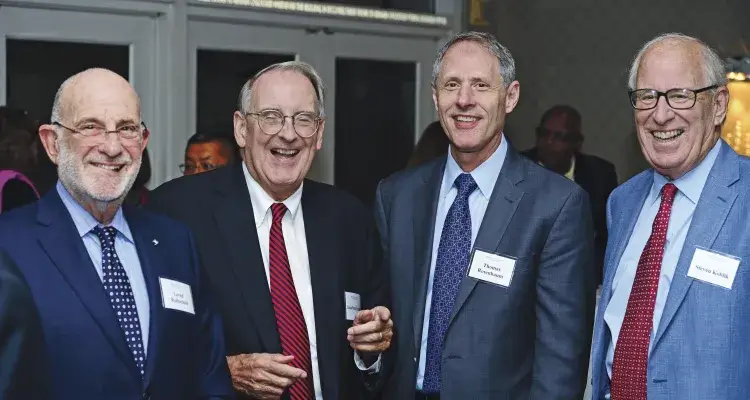 Loren Rothschild, Jonathan Fanton, Thomas Rosenbaum, and Steven Koblik