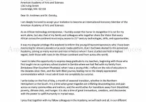 Typewritten letter from Strive Masiyiwa, May 1, 2023