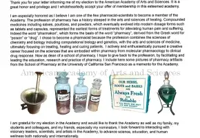 Typewritten letter with color images from Kathleen Giacomini