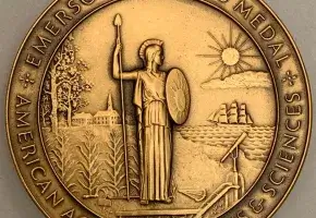 Partial image of Academy Medal for Prize Page image. 