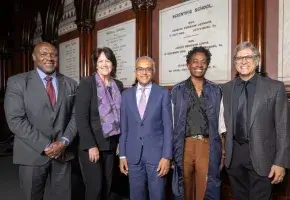 Five Class Speakers from Induction 2025 in Sanders Theater