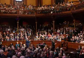 Academy Induction Ceremony in Mem Hall 2024