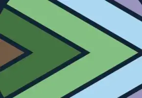Partial image of the geometric logo for the Academy's climate project