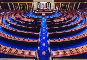 Interior of the U S House of Representatives