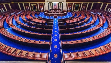 Interior of the U S House of Representatives
